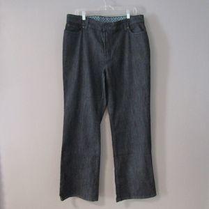 NEW LL Bean Straight Fit Dark Wash Blue Jeans 16